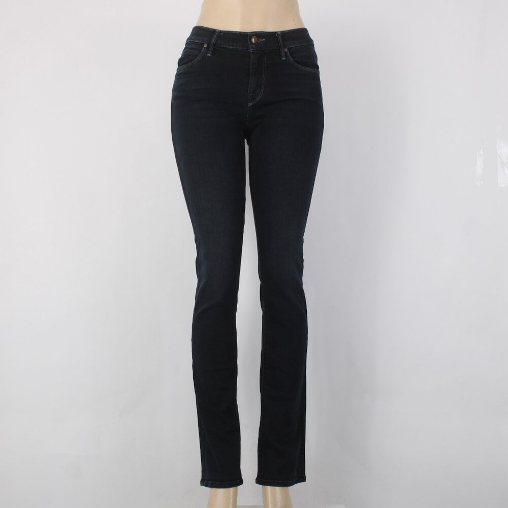 Mother Jeans The Rascal Sz 25 x 33 Dark Blue Denim Straight Cotton Poly Jeans - Picture 2 of 12